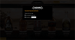 Desktop Screenshot of hewnspirits.com