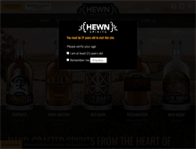 Tablet Screenshot of hewnspirits.com